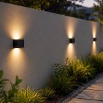 Compact Cube LED Up And Down Outdoor Wall Light Black
