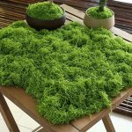 Realistic 20G Artificial Moss For Diy Crafts & Home Decor - Lifelike Green Plant Grass Perfect For Miniature Landscapes & Weddin