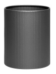 Krost Fluted Waste Paper Bin 300MM Black