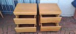Set Of 2 Wooden Bedside Pedestals