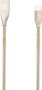 Volkano Iron Series Round Metallic Spring Type-c Cable - 1.2M - Gold