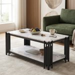 Modern Rectangular Glass Coffee Table