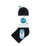 Socks Footnurse Diabetic Ankle Mens Size 9-11 3PAIR Black