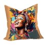 Painted Face African Dreams Luxury Scatter Large