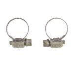 Clamps For Gas Hose Silver