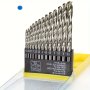 13PCS Cobalt Drill Bit Set For Stainless Steel & Hard Metal - Metric Sizes 1.5MM-6.5MM Threaded Shank Home Improvement Tools