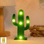 1PC Cactus Shaped Night Light Kawai MINI Table Lamp For Bedroom Nursery Bedside Home Room Decor Holiday Luminous Gift