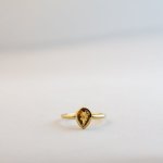 Pear - Large - Citrine Small