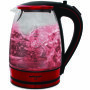 Mellerware Kettle Cordless Glass Red 1.8L 2200W Azure