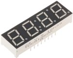 TDCG1060M Vishay 4 Digit 7-SEGMENT LED Display Cc Green 4 Mcd Rh Dp 10MM