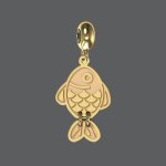 Gold Lucky Fish Charm