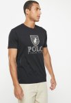 Polo Mens Cory Crest Crew Neck Short Sleeve Tee - Black