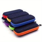 Convenient Portable Eyeglass Case For Men And Women Colorful Zipper And Hook