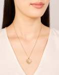 Goldair Gold Plated Cubic Zirconia Heart Locket Necklace