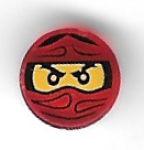Parts Tile Round 1 X 1 With Ninjago Trapped Kai Pattern 98138PB048
