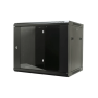 Zone 12U 600MM IP54 Black Wall Mount Cabinet