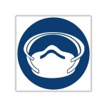 Dust Mask Shall Be Worn Safety Sign MV12