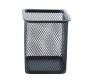 Wire Mesh Small Square Pen Cup - Black