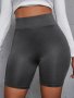 High Waist Short Length Skinny Leggings Casual Every Day Stretchy Leggings Women's Clothing