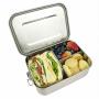 Uptrust Leak Proof Stainless Steel Bento Container For Lunch 40OZ Bento Lunch Box For Kids Or Adults 3 Compartment Packing Box For Meal Fruit Snack