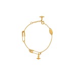 Safety Pin Bracelet -gold