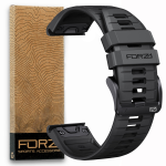 Elite 22MM Easyfit Two-tone Watch Strap - Garmin - Black black