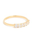 Goldair Gold Plated Sterling Silver Cubic Zirconia Ring - Xs s