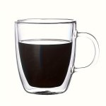 1PC Glass Coffee Mug 13OZ 16OZ Double-walled Espresso Coffee Cups Heat Insulated Water Cups Summer Winter Drinkware Birthday Gif
