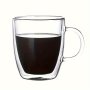 1PC Glass Coffee Mug 13OZ/16OZ Double-walled Espresso Coffee Cups Heat Insulated Water Cups Summer Winter Drinkware Birthday Gifts