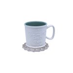 Lungo Tea Cup With Coaster Brown SGN1953