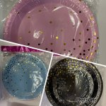 Paper Gold Confetti Side Plates