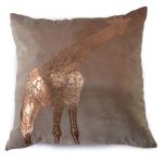 Animal Print Polyester Scatter Cushion With Zipper And Inner