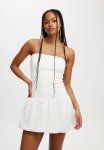 Cotton On Romee Tube MINI Dress - White broderie