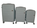Smte- Acesa Hard Shell Elite Ubs Suitcase Set 3 Piece Green With Keychain