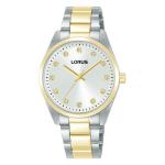 LORUS Ladies 2-TONE Silver Dial Watch