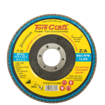 Tork Craft Flap Disc Round Edge Zirconium 115MM 80G Flat