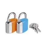 Travel Blue And Orange MINI Key Twin Padlocks