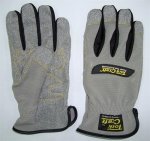 Tork Craft Mechanics Glove M Synthetic Leather Palm Spandex Back
