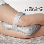 Texstead Knee Pillow For Side Sleepers - Ergonomic Leg Positioner Pillow For Spine Alignment & Pregnancy Support Machine Washabl