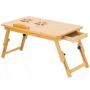 Multi-functional Sit-stand Bamboo Laptop Table Desk & Riser