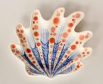 Ceramic Shell Plate Blue Color –