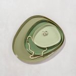 Pebble Shaped Nested Metal 3 Piece - Sage mint
