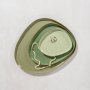 Pebble Shaped Nested Metal 3 Piece - Sage/mint