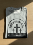 Mens Forever Repping Jesus Melange Grey T-Shirt - 2XL