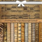 12PCS Large Size Retro Score Material Paper Retro Journal For Background Diy Gift For Women Adults Students Teachers Employee Ar