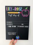 Pastel Back To School Chalkboard - Afrikaans