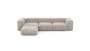Four Module Chaise Sofa - Cord Velours - Platinum - 314CM X 199CM