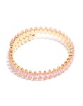 Goldair Gold Pink Diamante Bracelet