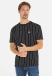 Tommy Hilfiger Tjm Reg Vertical Stripe Tee Ext - Black