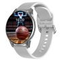 Silver Smartwatch-fitness Tracker With Bluetooth Calling& Health Monitoring